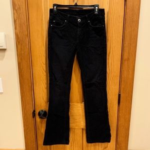 7 for All Man Kind-Black Straight Leg Corduroys